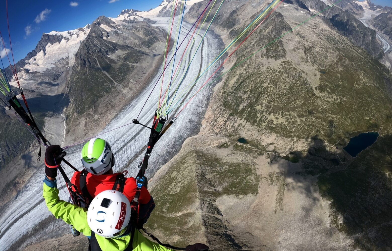 Tandemflug Aletschgletscher