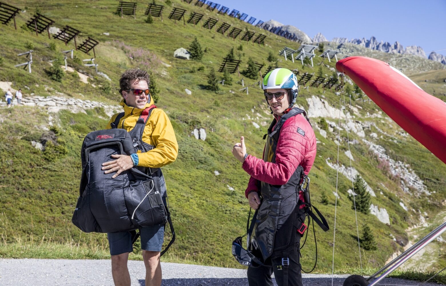 Vol en delta Valais