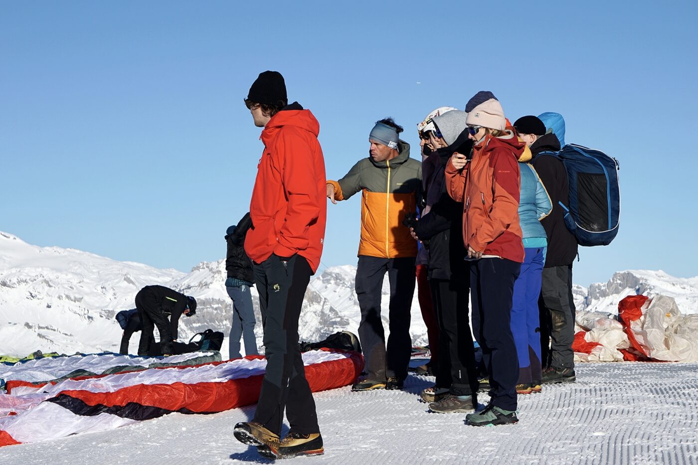 Flugschule Startplatz Briefing