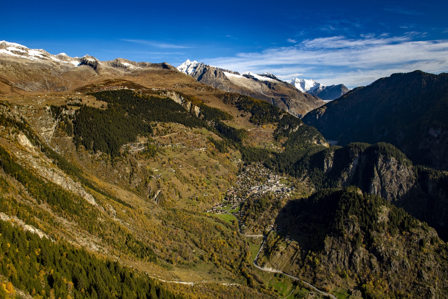 Fluggebiet Belalp Herbst