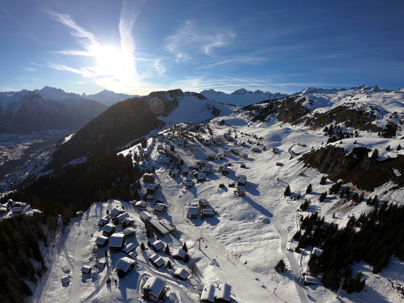 Gleitschirmfliegen Winter Riederalp