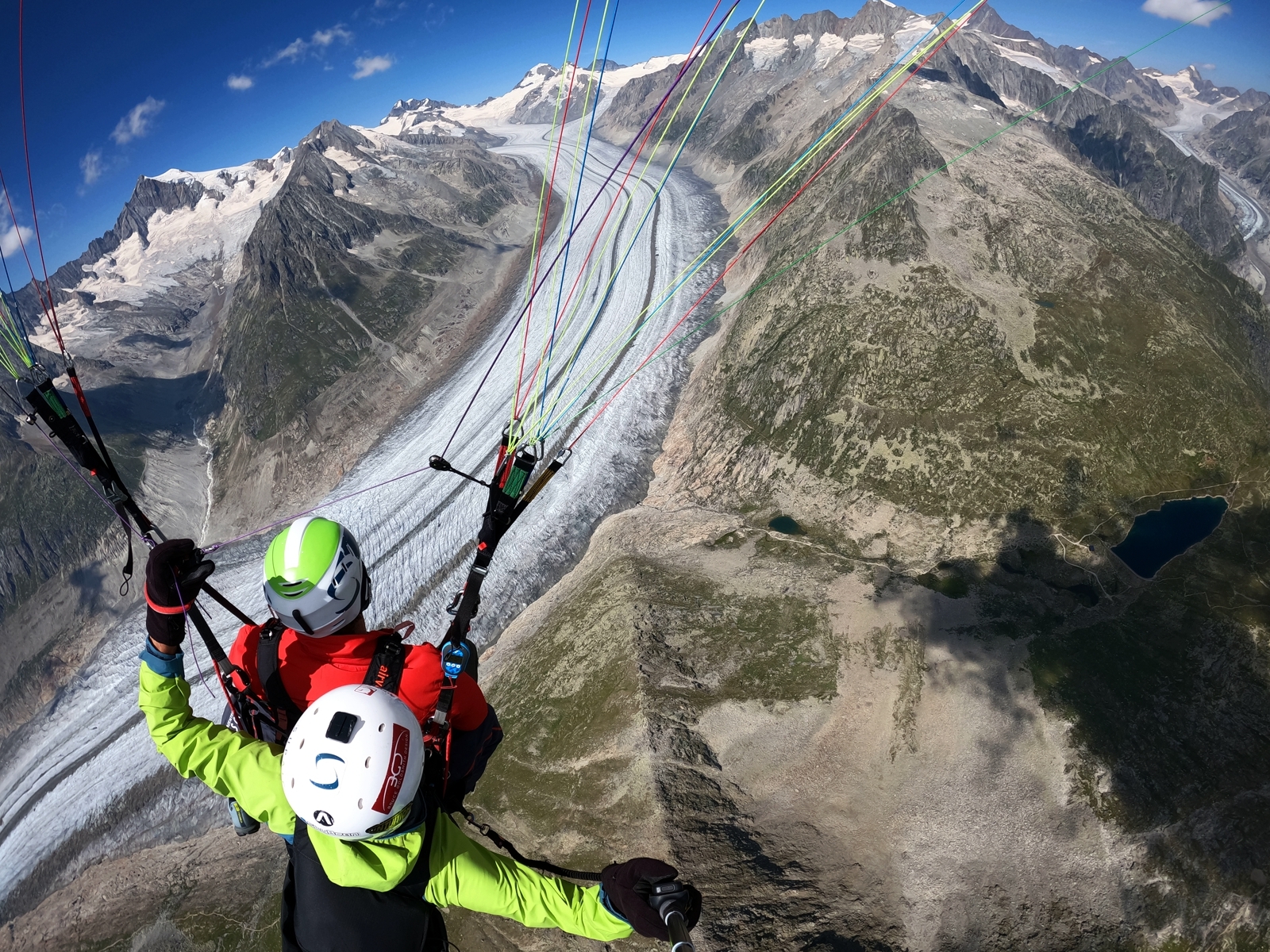 Tandemflug Aletschgletscher